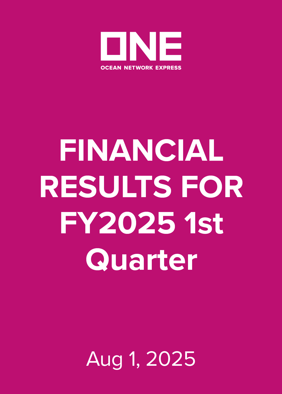FY2025 Q1 Financial Results